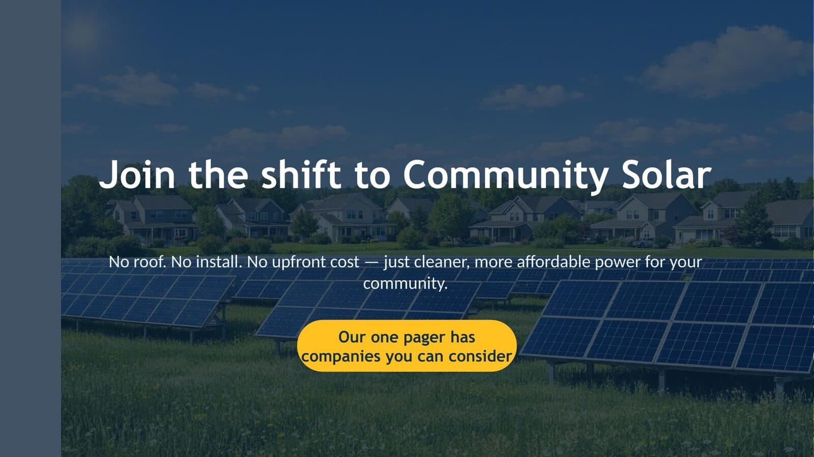 Join the shift to community solar