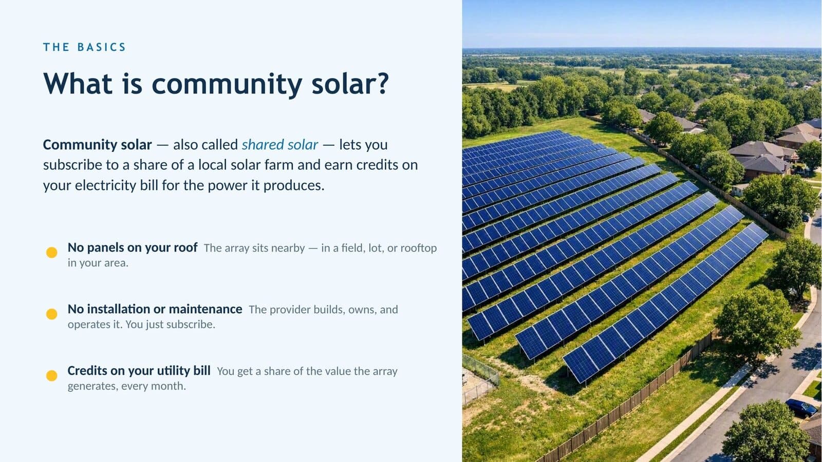 The basics: what community solar is